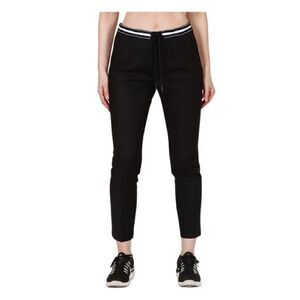 Bianco Black Tux Waistband Tailored Pants Size Large NWT